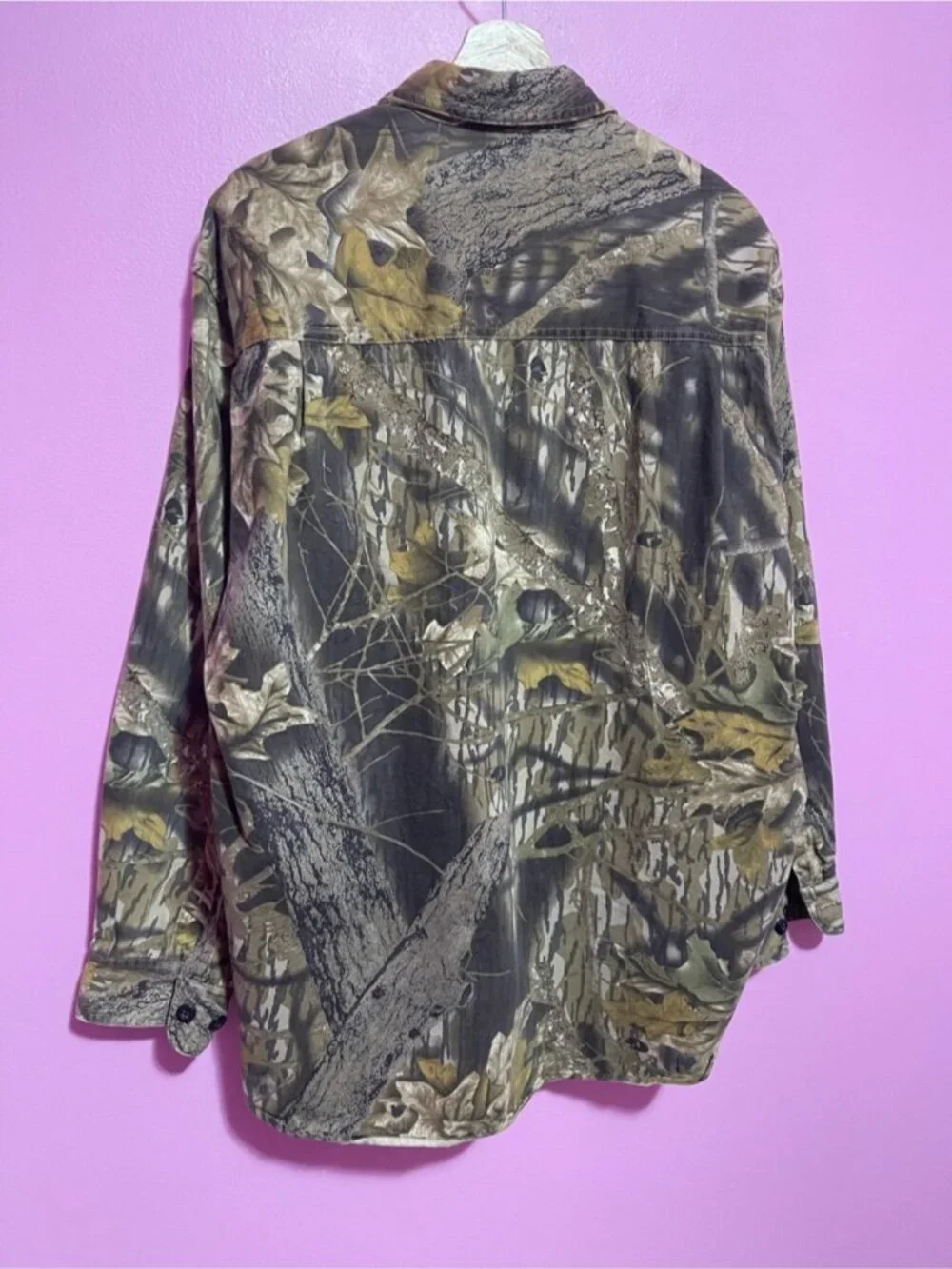 Vintage Columbia Mossy Oak Break Up Camo Shirt Button Down‎ Hunting Men’s XL